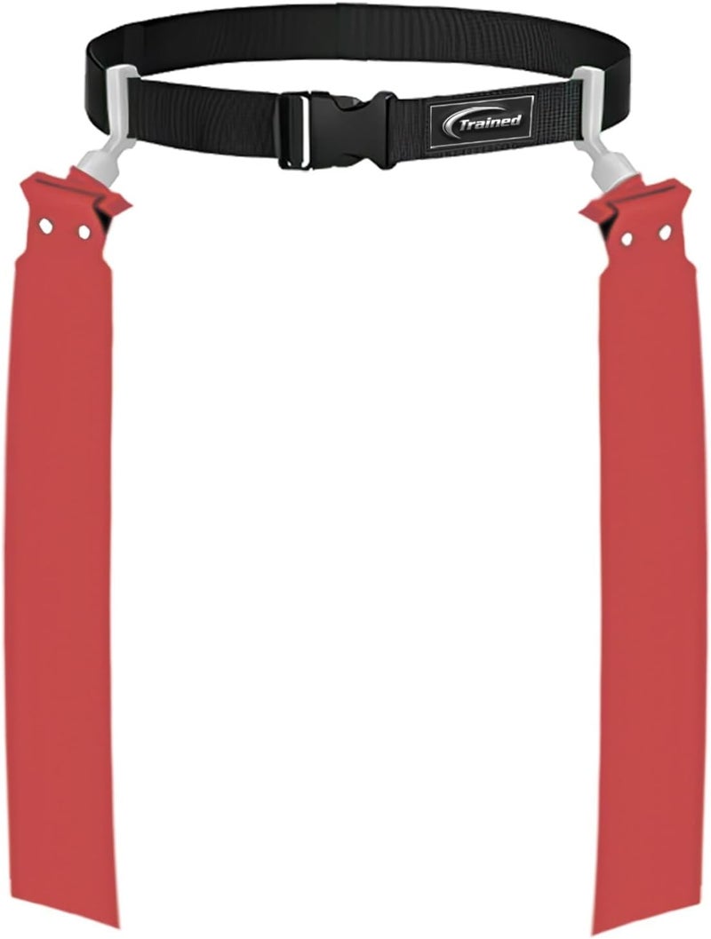 Trained Flag Football Set – Adjustable Flag Football Belt with 2 Flags & Audible Pop – Durable Flag Football Gear for Youth, Kids & Adults - Image 1